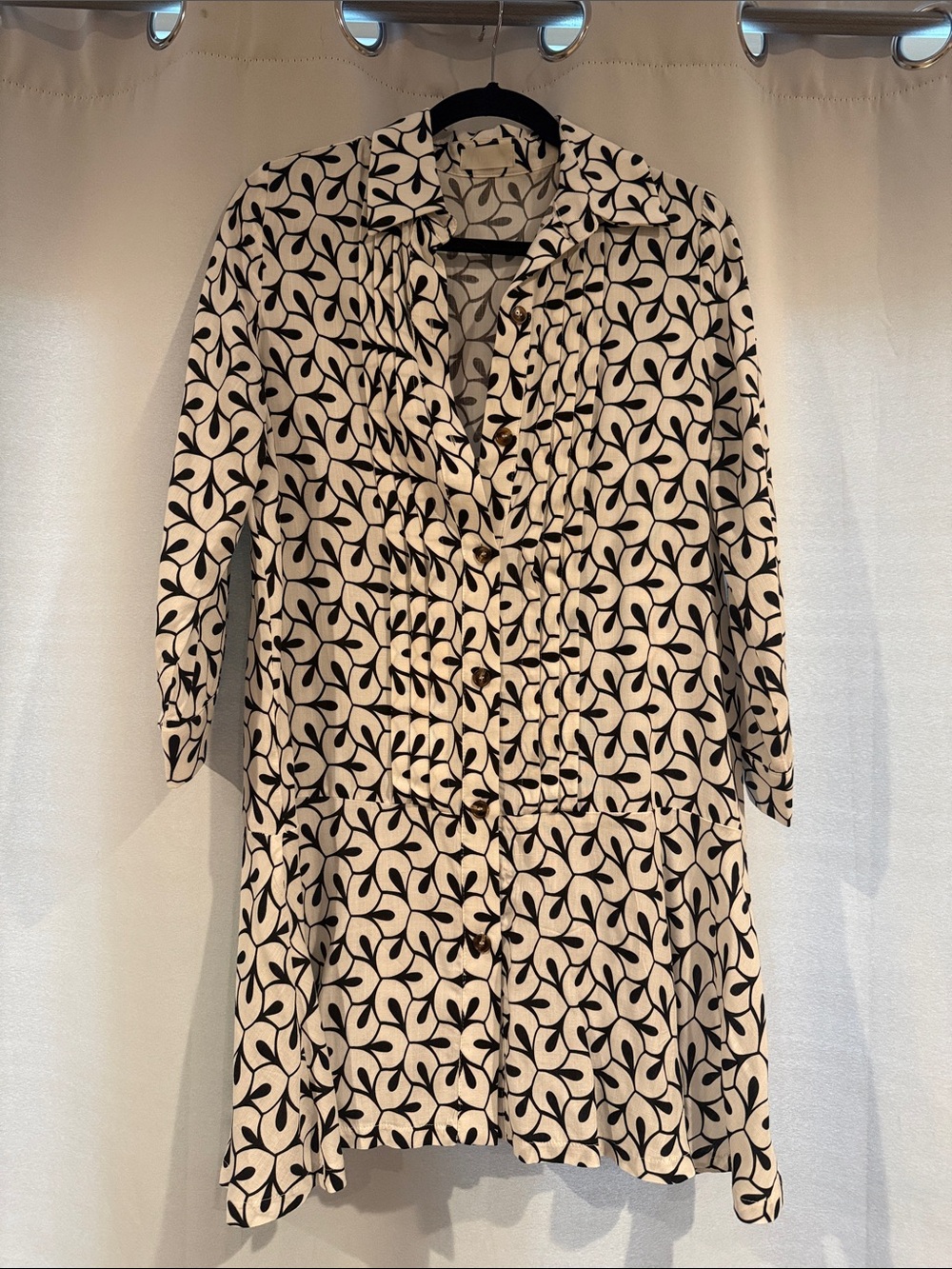 Q2 Black and White Mini Dress